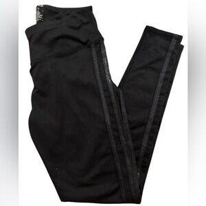 Splendid Black Leggings Double Side Stripe Size Medium